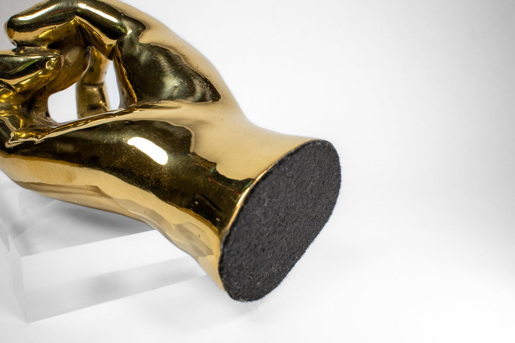 V. O. L. Hand Sign Sculpture in Brass